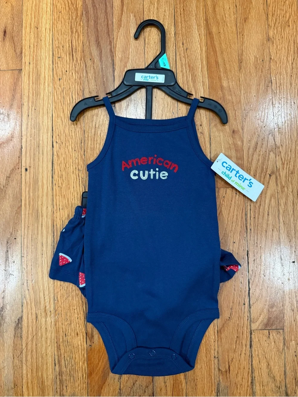 Carter's Navy Infant Onesie with White Print
